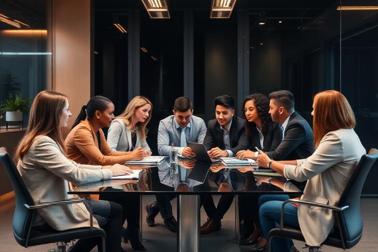 Equipe CURA em reunião estratégica